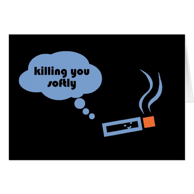 Döda dig slappt hälsningskort (Framsidan Horizontal)
