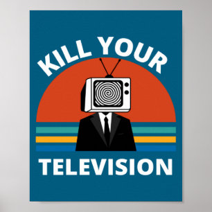 Döda din TV fejknyheter media hjärntvätt Poster