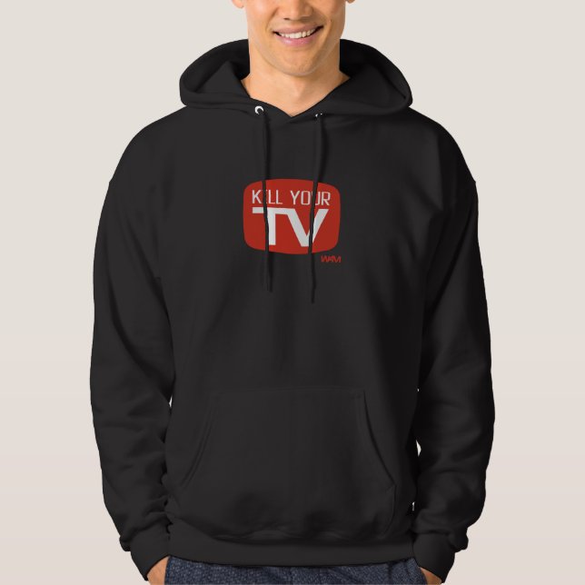 DÖDA DIN TV SWEATSHIRT MED LUVA (Framsida)