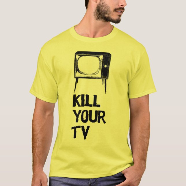 döda din tv t-shirt (Framsida)