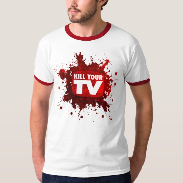 döda din tv t-shirt (Framsida)