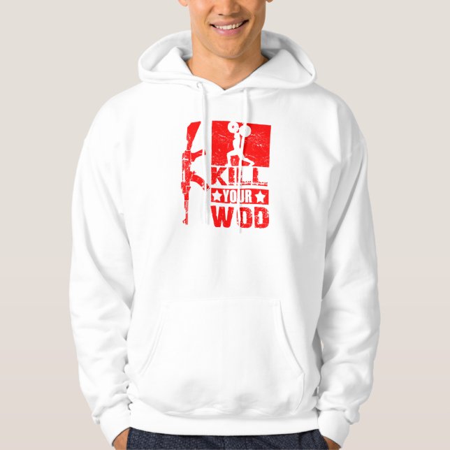 Döda din WOD - manar den AK47 hoodien Munkjacka (Framsida)
