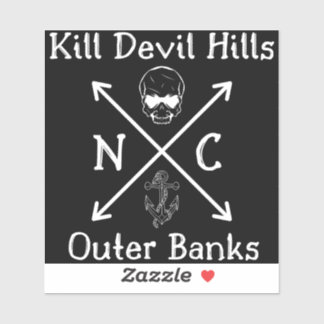 Döda Djävulen Backe Yttre Banker Klistermärken