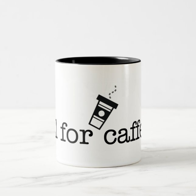 Döda för koffein Två-Tonad mugg (Center)
