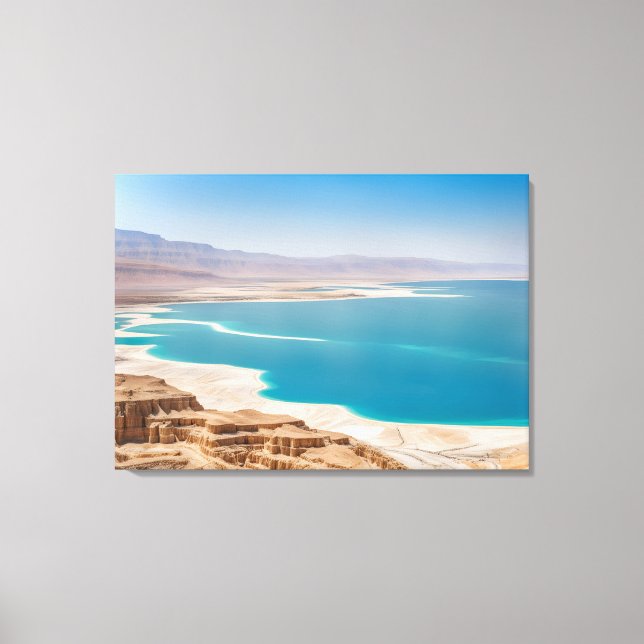 Döda havet i Israel Canvastryck (Framsida)