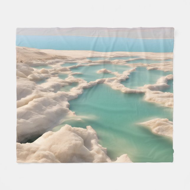 Döda havet i Israel Fleecefilt (Framsidan (Horisontell))