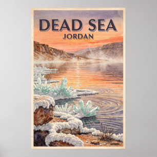 Döda havet Jordanien Resa Poster