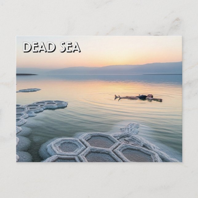 Döda havet Jordanien Resa Vykort (Framsida)