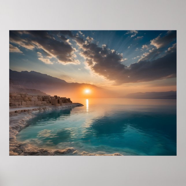 Döda havet landskap Israel Poster (Framsidan)
