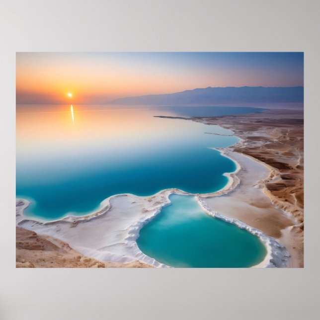 Döda havet landskap Israel Poster (Framsidan)