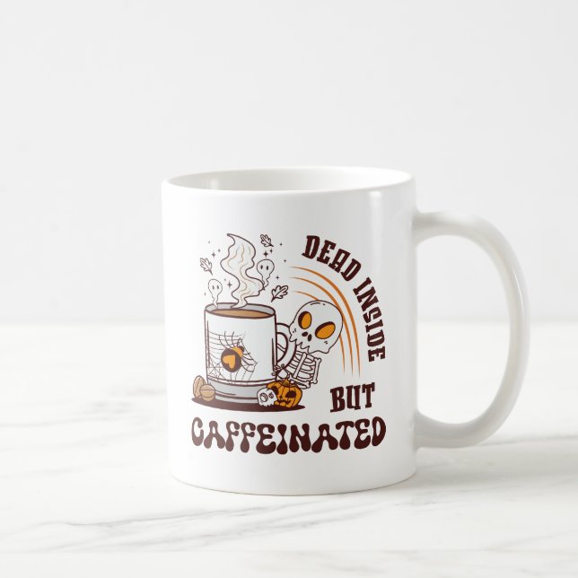 Döda insidan men koffeinerade kaffemugg (Höger)