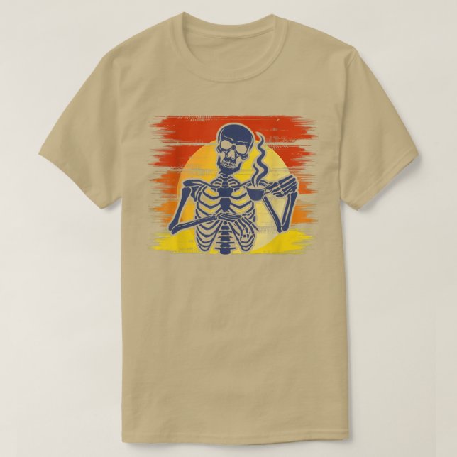 Döda insidan men koffeinerade, Skeleton Pappa, Man T Shirt (Design framsida)