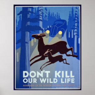 Döda inte vår Vilda djur Poster