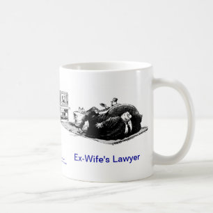 Döda Lawyer™ Före detta-Fru mugg för kaffe f