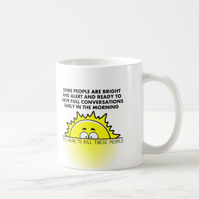 Döda Morgonmänniskor Rolig Mugg (Höger)