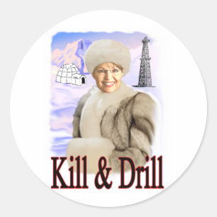 döda och övning runt klistermärke