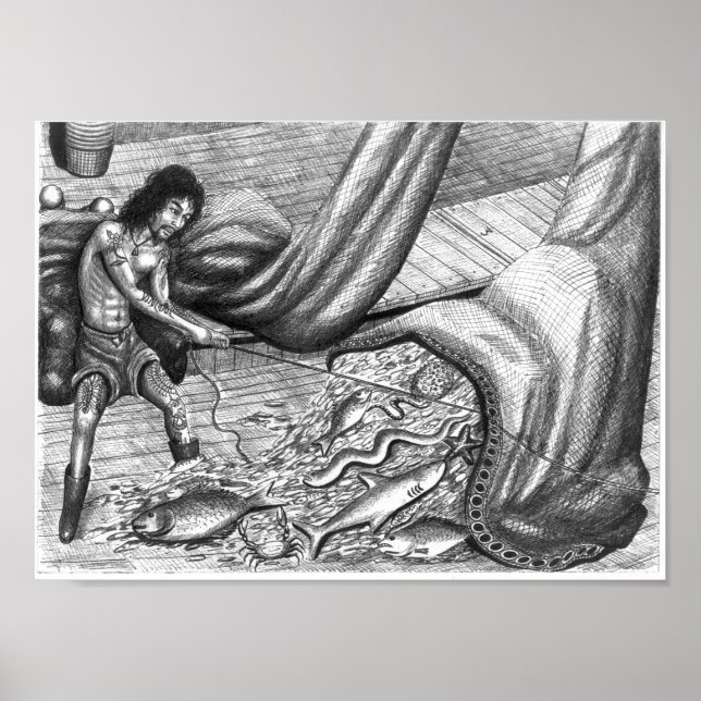 Döda Öga Poster av Vannak och fisknät (Framsidan)