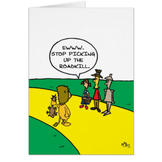 Döda på den vackra vägen i Oz Hälsningskort