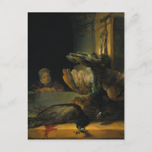 Döda påfåglar av Rembrandt Vykort
