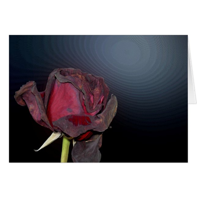 Döda ro 1 hälsningskort (Framsidan Horizontal)