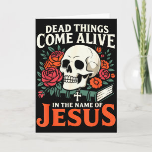 Döda Ting Blir Levande Namn Jesus Kristna Hal Kort