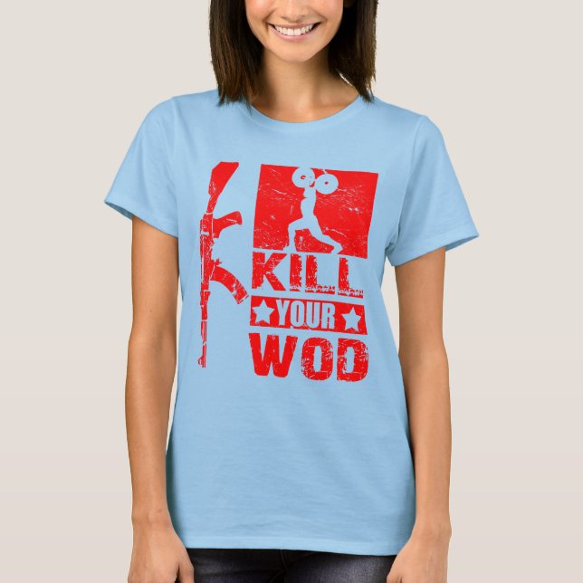 Döda WOD - Dam Burnout T T-shirt (Framsida)