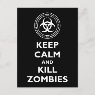 Döda Zombies Vykort