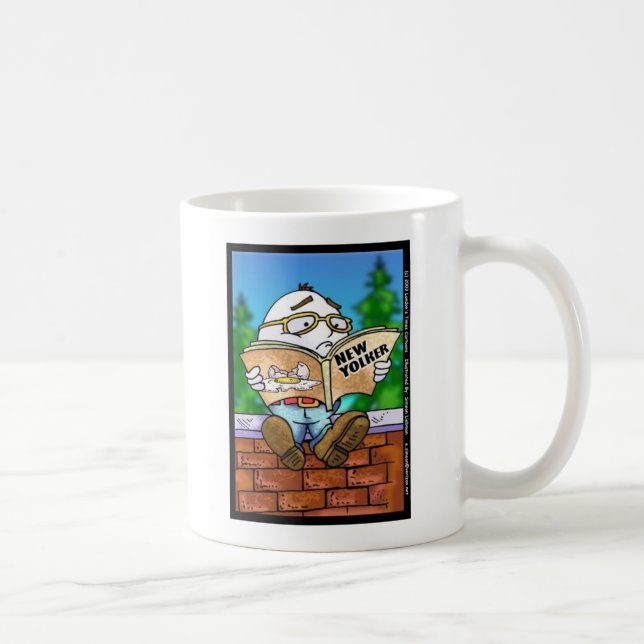Dödade New Yorker Humpty Dumpty? Tecknade presente Kaffemugg (Höger)