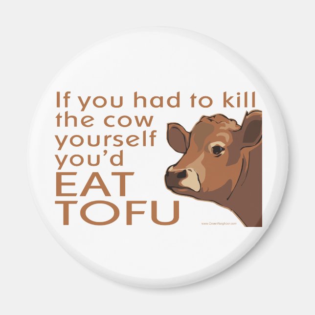 Dödan Cow - Vegan, Vegetarian Magnet (Framsidan)