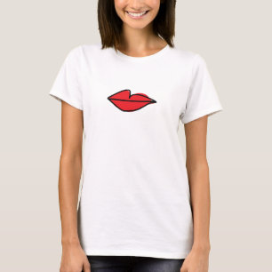Dödande av Kväll vid Villanelle Red Läppar Prin T Shirt