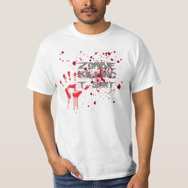 Dödande T-tröja för Zombie Tröja (Framsida)