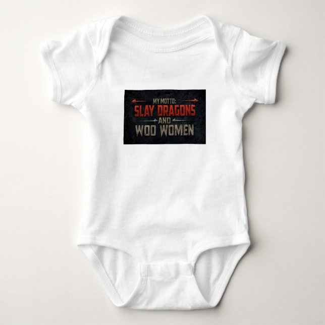 Dödar Drakar Och Vinner Kvinnor Ett-Pieces T Shirt (Framsida)