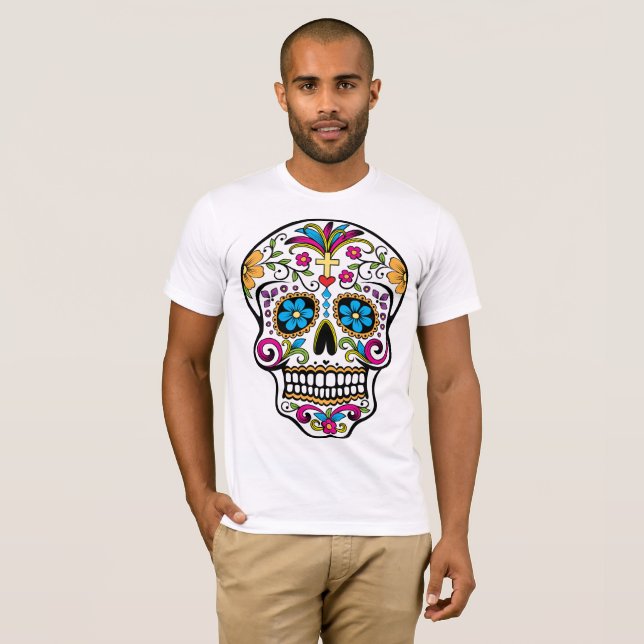 dödbränd kalavera t-shirt (Hel framsida)