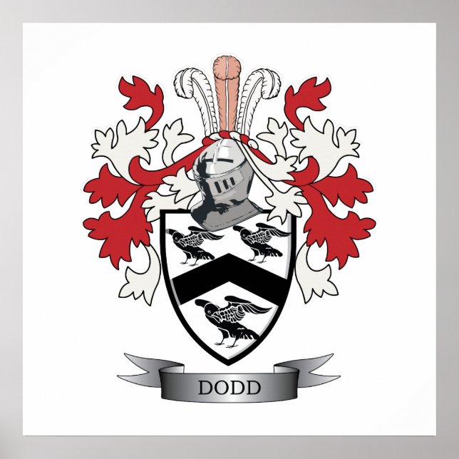 Dodd Family Crest Jackar av Arm Poster (Framsidan)
