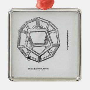 Dodecahedron från 'De Divina Proportione' Julgransprydnad Metall