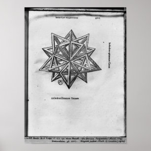 Dodecahedron från 'De Divina Proportione' Poster