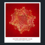 Dodekahedron Cage Poster<br><div class="desc">Dodecahedron Cage av Michael Trott. En del av Wolfram Research Mathematica Gallery Collection.</div>