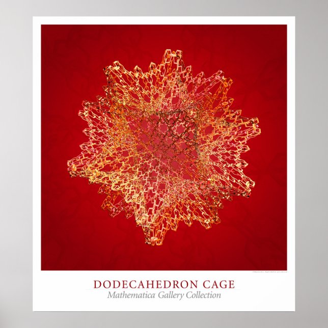 Dodekahedron Cage Poster (Framsidan)