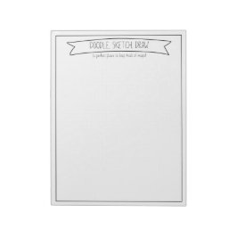 Dodel, skiss, rita anteckningsblock