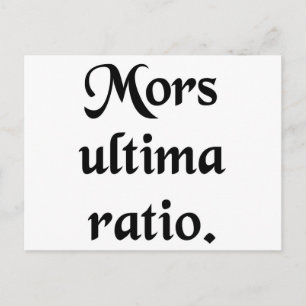 Döden är den slutliga redovisningen. vykort