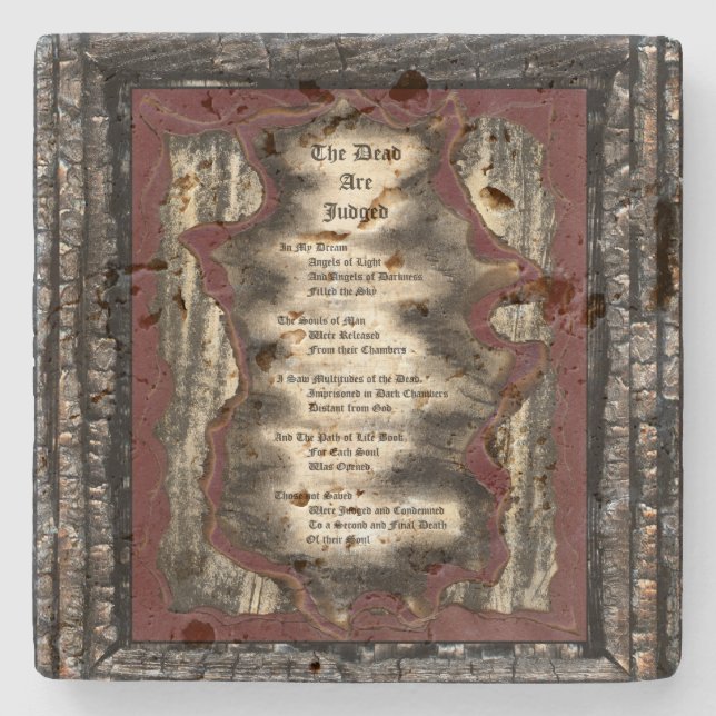 Döden är dömd stenunderlägg (Framsidan)