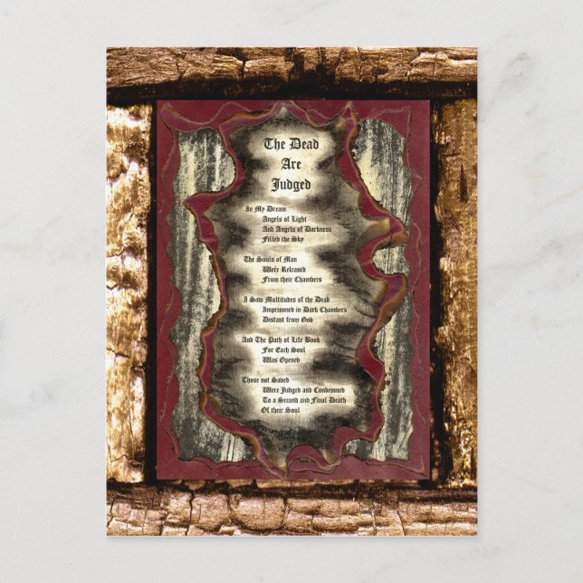 Döden är dömd vykort (Framsida)