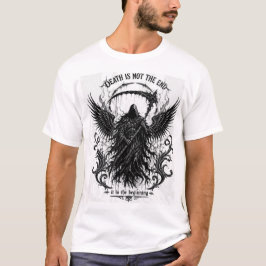Döden är inte slutet gotisk grim reaper t shirt