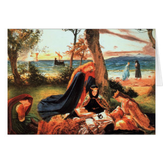 Döden av kungen Arthur Hälsningskort