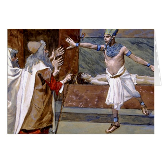 Döden av pharaohs Son - 10th epidemi av egyptenen Hälsningskort (Framsidan Horizontal)