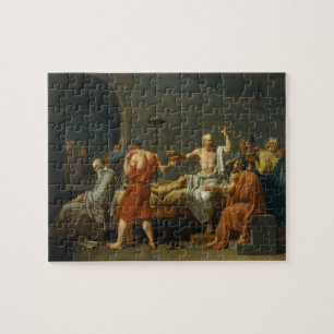 Döden av Socrates av Jacques-Louis David 1787 Pussel