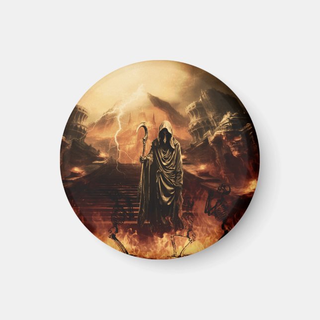 Döden har ingen nåd magnet (Framsidan)