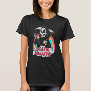 Döden i väntan på pastel Goth Grim Reaper Död Emo T Shirt