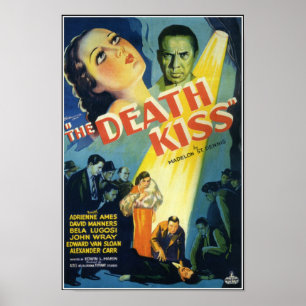 Döden Kiss Vintage Horror Movie Poster