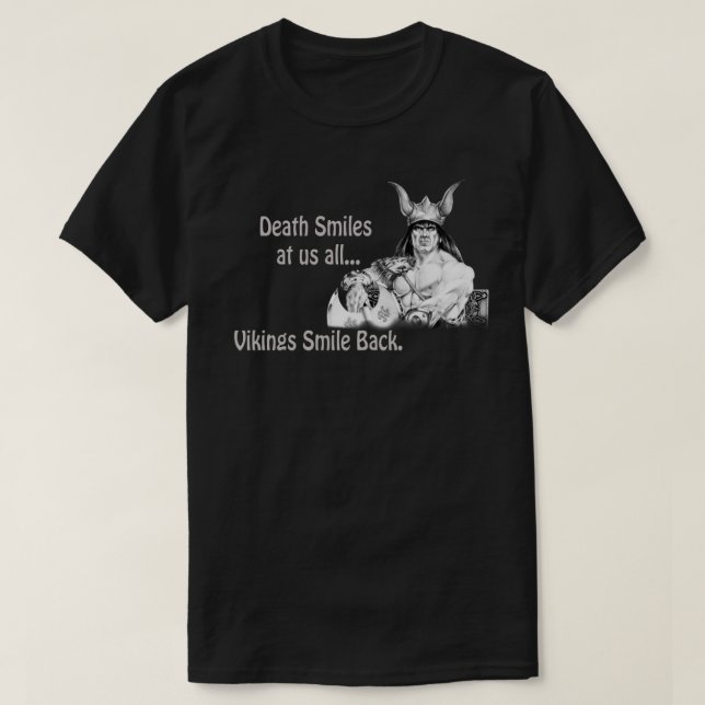 Döden ler mot oss alla... t shirt (Design framsida)